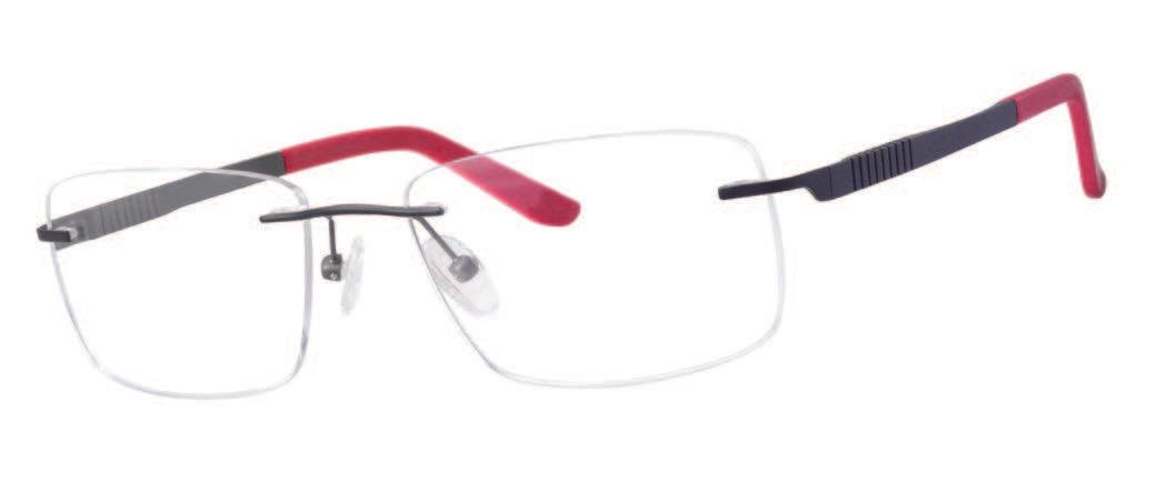 Colt 3548 rimless glasses with nosepads for comfort and white background