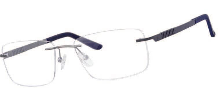 Colt 3548 rimless glasses with nosepads for comfort and white background