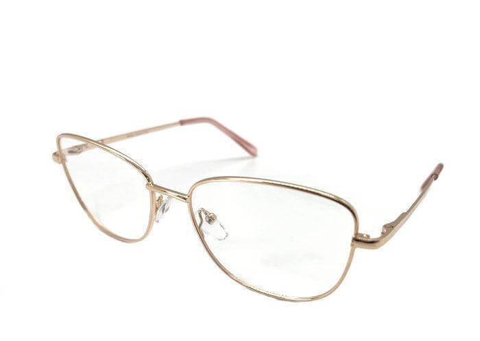 Stylish gold-accented OL28 prescription glasses with sleek frames and clear lenses. Perfect for everyday use.