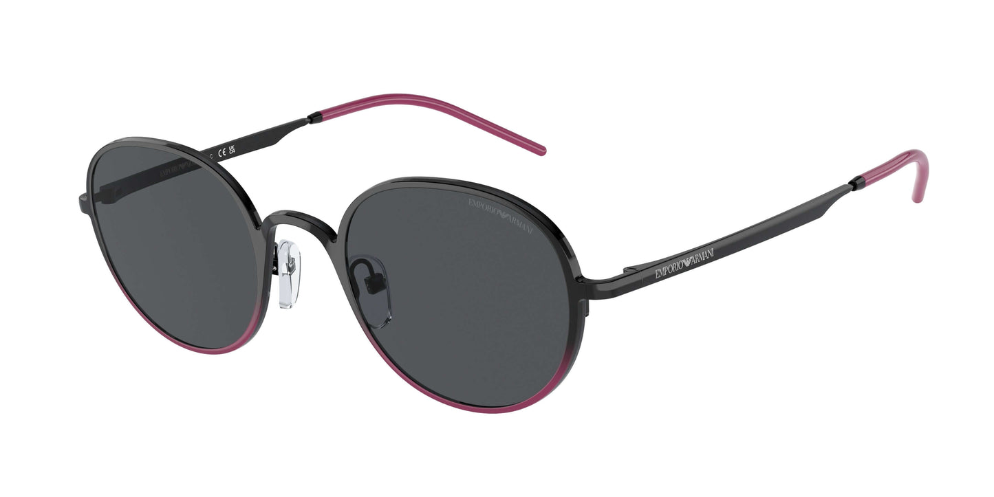 Emporio Armani EA2151 sunglasses, stylish prescription sunglasses for men and women, featuring a sleek black and pink design.
