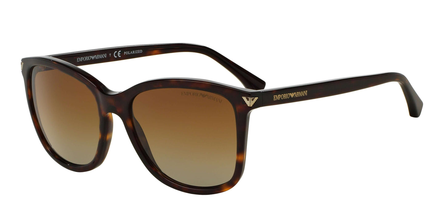 Emporio Armani EA4060 prescription sunglasses in tortoiseshell frame with gradient lenses. Stylish and versatile eyewear.