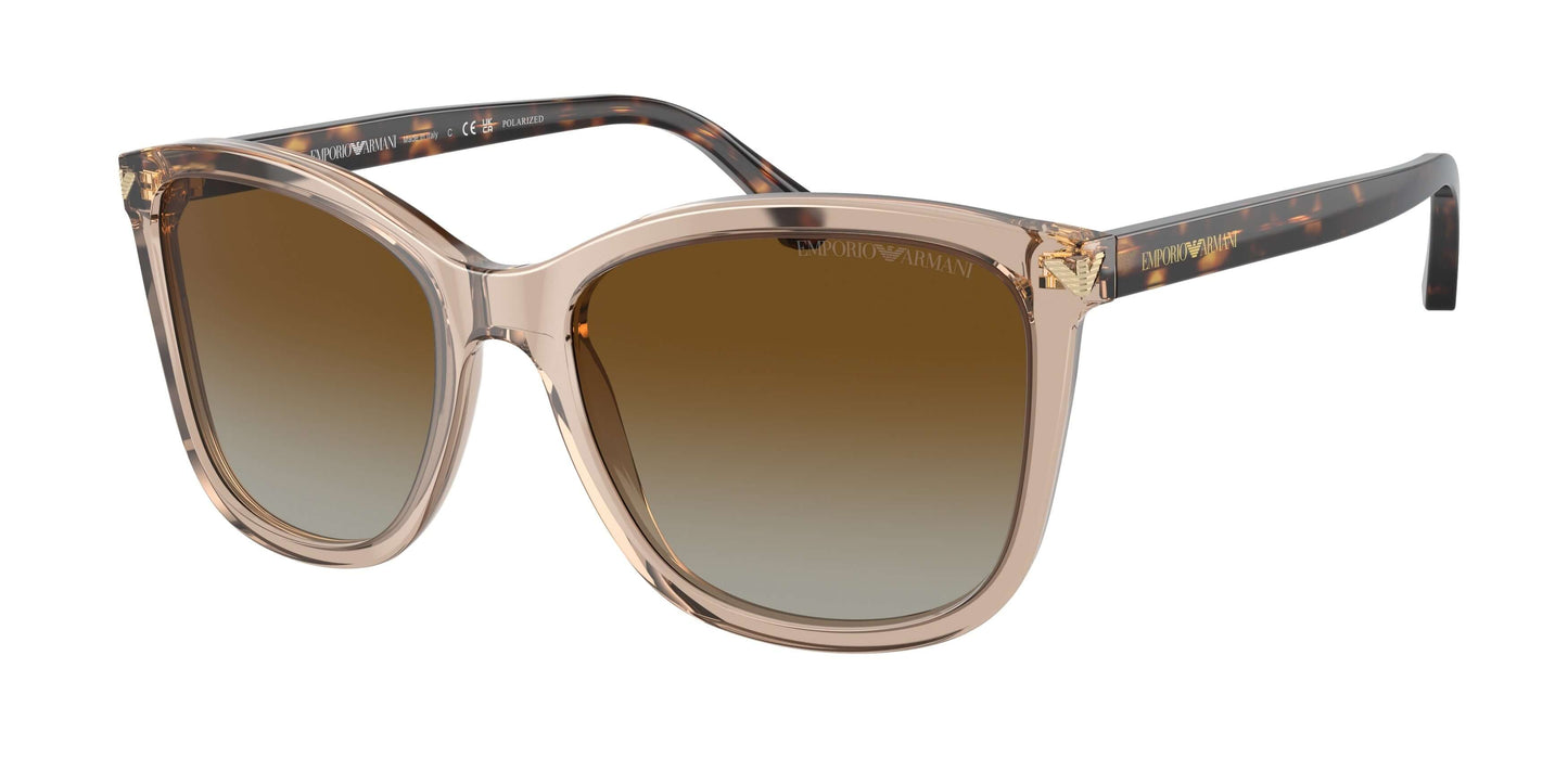 Emporio Armani EA4060 prescription sunglasses with stylish transparent frame and gradient lenses.