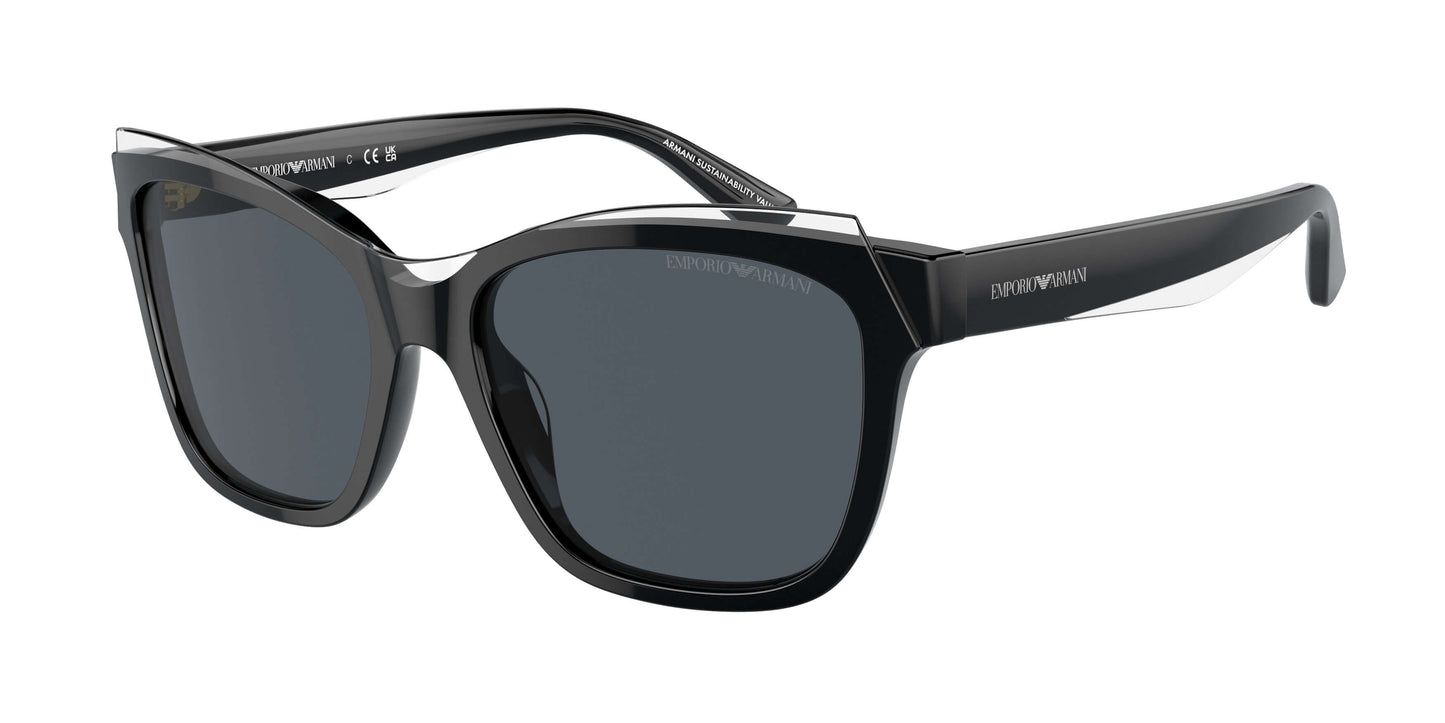 Emporio Armani EA4209 stylish black sunglasses with modern design and dark lenses for summer fashion.