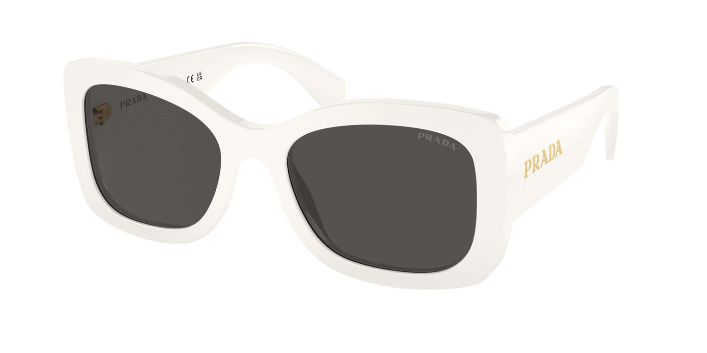 PRADA 0PR A08S white sunglasses, stylish eyewear, perfect for fashion-forward individuals seeking luxury sunglasses.