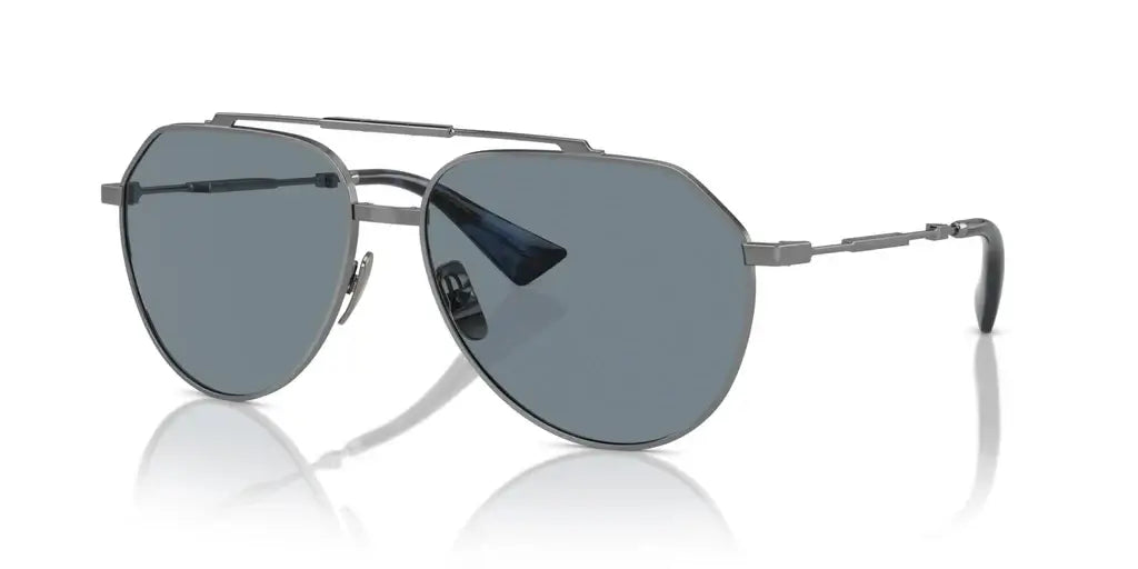 Dolce & Gabbana 0DG2302 sunglasses with dark lenses and sleek metallic frame, ideal for stylish sun protection.