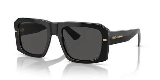 Dolce & Gabbana 0DG4430 oversized black sunglasses with bold frames and dark lenses, perfect for upscale fashion.