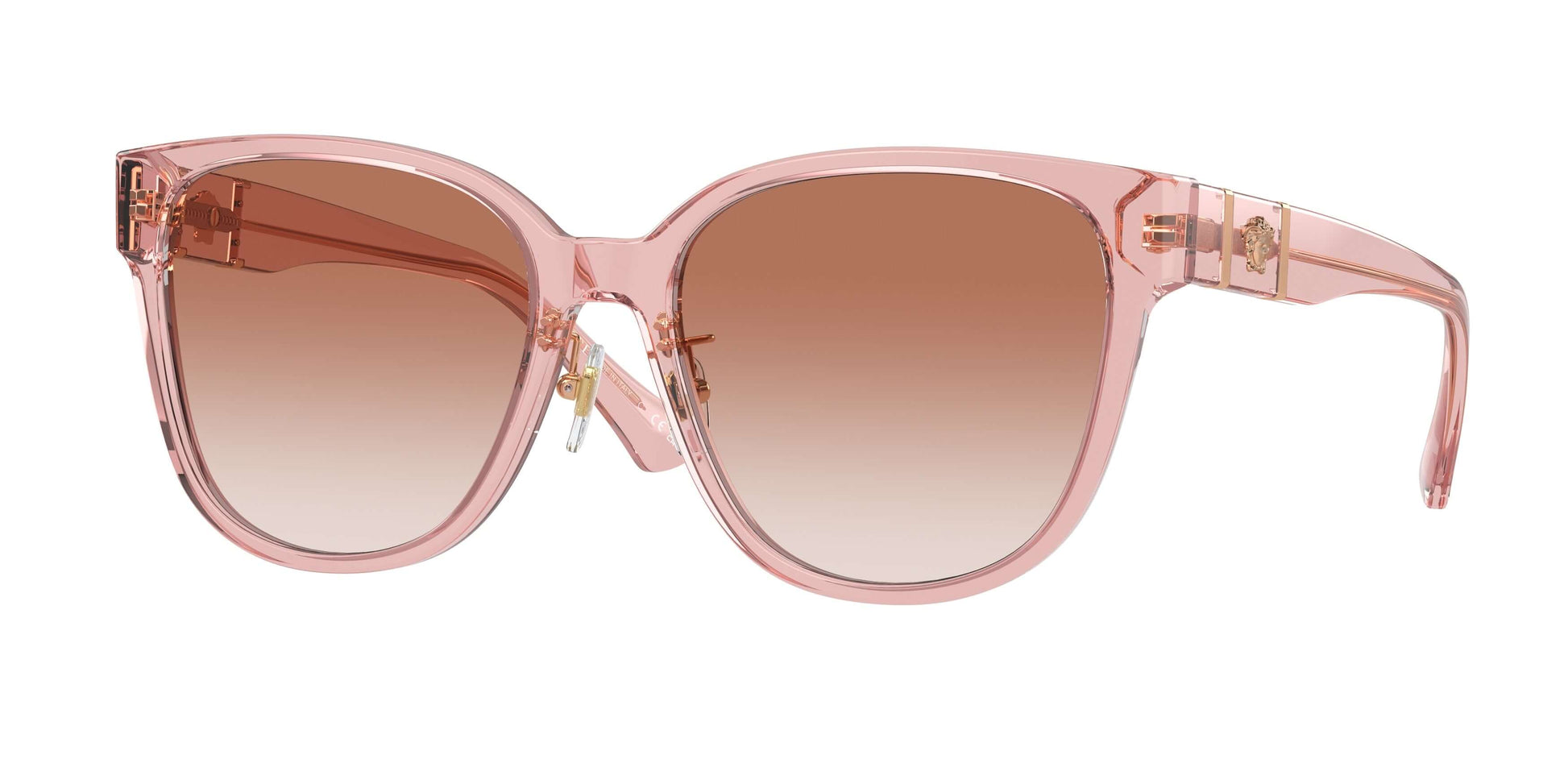 Versace 0VE4460D pink gradient sunglasses with stylish oversized design, perfect for a chic summer look.