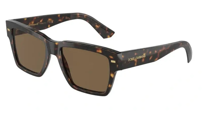 Dolce & Gabbana 0DG4431 sunglasses featuring a stylish tortoiseshell frame and brown lenses, perfect for a chic look.