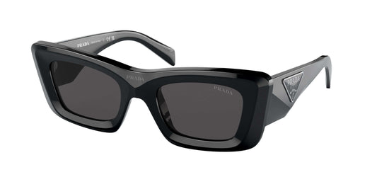 PRADA 0PR 13ZS black sunglasses showcasing bold style and modern design, perfect for luxury fashion enthusiasts.