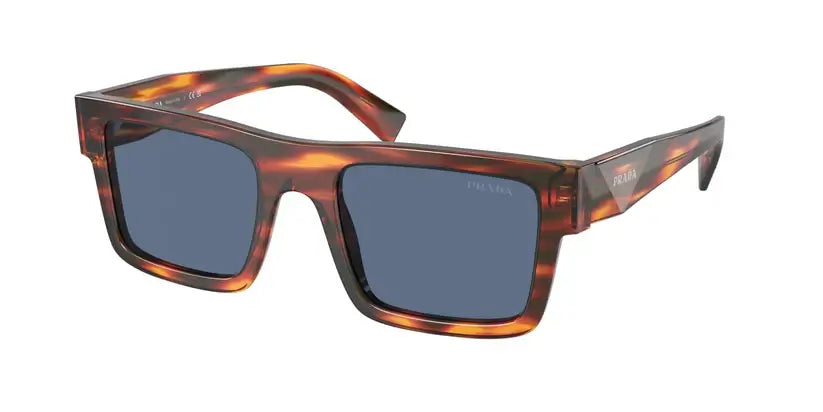 PRADA 0PR 19WS sunglasses in tortoiseshell frame with blue lenses, stylish and modern eyewear for fashion lovers.