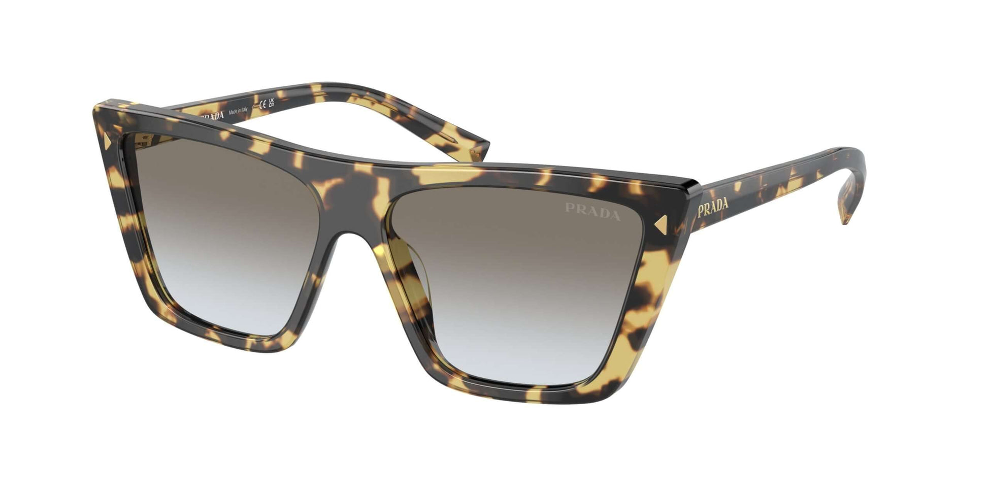 PRADA 0PR 21ZS sunglasses in tortoiseshell design with gradient lenses for a stylish summer look.