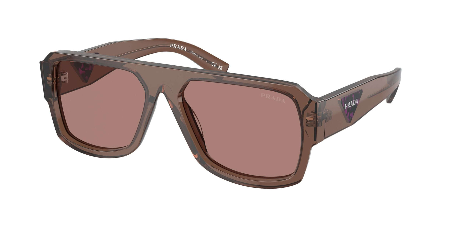 PRADA 0PR 22YS stylish sunglasses with brown tinted lenses and bold frame design. Perfect for fashion-forward individuals.