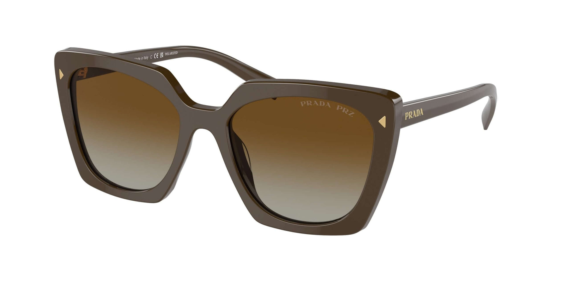 PRADA 0PR 23ZS stylish oversized sunglasses with gradient lenses, perfect for summer fashion.