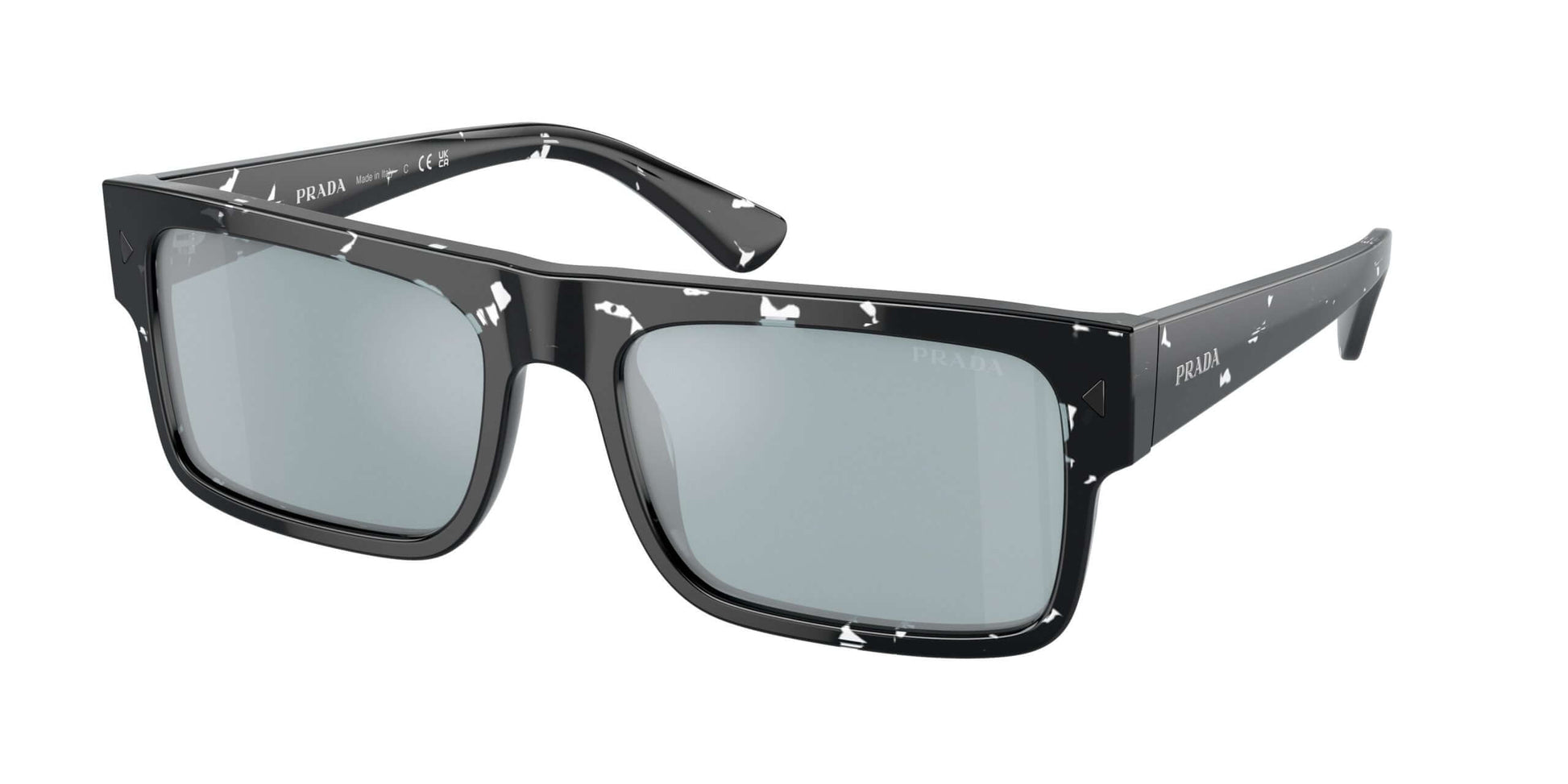 PRADA 0PR A10S sunglasses, stylish prescription eyewear in black with unique design, perfect for fashion-forward individuals.