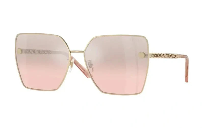 Versace 0VE2270D sunglasses with pink gradient lenses and stylish gold frame. Perfect for a fashionable look.