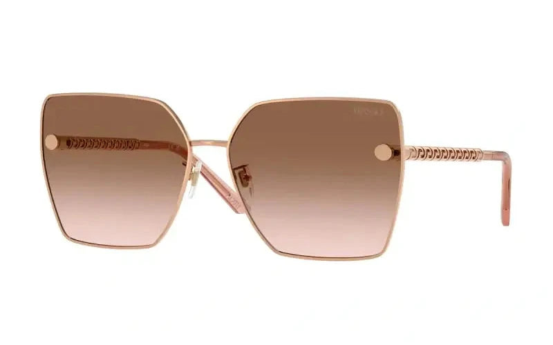 Versace 0VE2270D oversized sunglasses with gradient brown lenses and stylish frame design. Perfect for bold fashion statements.